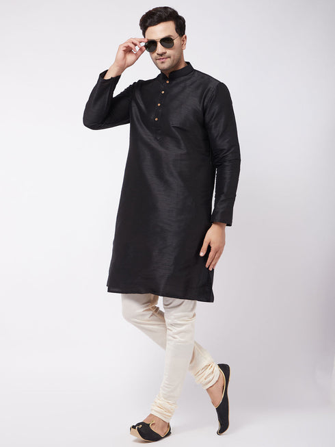 Vastramay Men's Cream Viscose Pyjama