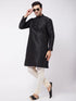 Vastramay Men's Cream Viscose Pyjama