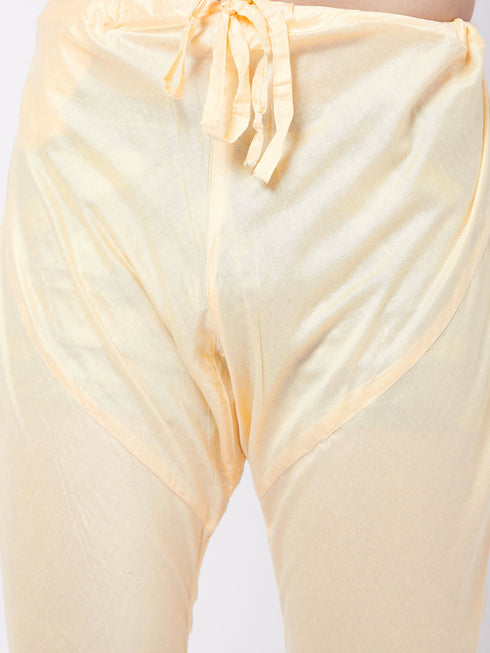 Vastramay Men's Gold Viscose Pyjama
