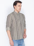 VASTRAMAY Men's Brown Color Cotton Short Kurta