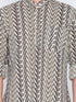 VASTRAMAY Men's Brown Color Cotton Short Kurta