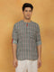 Vastramay Men's Green Cotton Short Kurta
