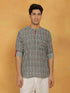 Vastramay Men's Green Cotton Short Kurta