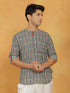Vastramay Men's Green Cotton Short Kurta