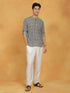 Vastramay Men's Green Cotton Short Kurta