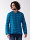 Vastramay Men's Blue Pure Cotton Kurta