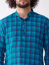 Vastramay Men's Blue Pure Cotton Kurta