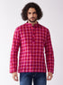 Vastramay Men's Purple Pure Cotton Kurta