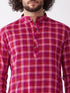 Vastramay Men's Purple Pure Cotton Kurta