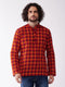 Vastramay Men's Red Pure Cotton Kurta