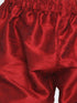 Vastramay Boys' Gold Cotton Silk Blend Waistcoat, Maroon Kurta and Pyjama Set