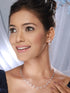 Rose Gold Plated AD Studded Minimal Geometric Necklace Jewellery Set