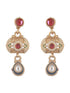Gold Plated Fusion Stone Studded Filigree Choker Jewellery Set
