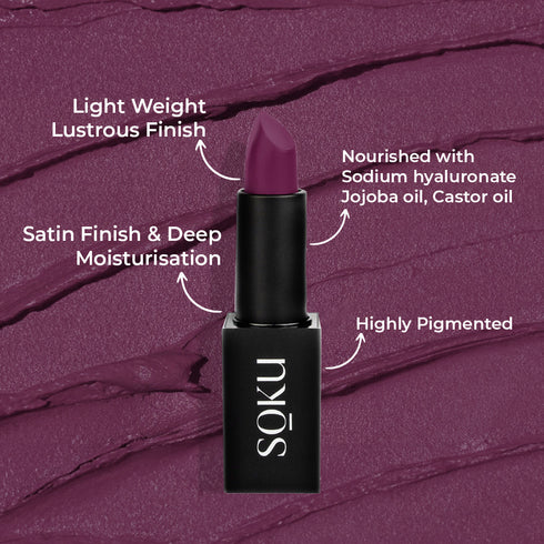 Soku Cosmetic Censored !! Creamy Matte Lipstick - Velvet Vine