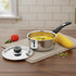 Vinod DONIV Stainless Steel Sorrento Sandwich Bottom Saucepan with Steel Lid 2200 ml 18 cm Induction Ready and Dishwasher safe