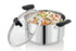 Vinod DONIV Stainless Steel Sandwich Bottom Solitaire Sauce Pot with Glass Lid and Side handle Induction Friendly Capacity 4.3 Liter 22cm