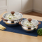 Vinod Stainless Steel Aroma Insulated Casserole with Glass Lid and Wooden Knob Set of 2 Pcs Capacity 750 ml and 1250 ml