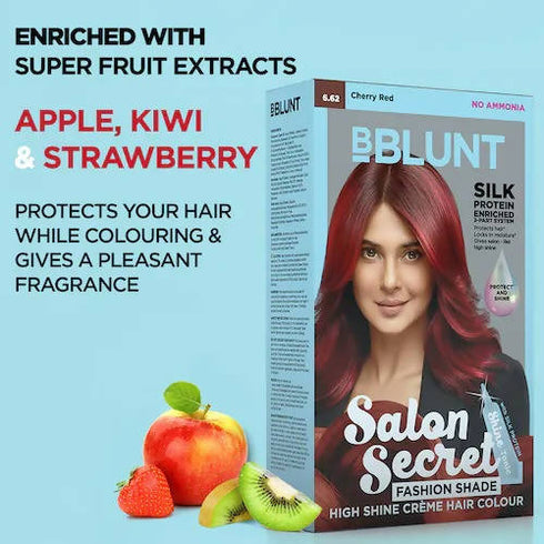 BBlunt Salon Secret High Shine Crème Hair Colour - Cherry Red