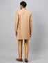 Vastramay Men's Beige Indo Western Set