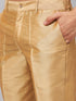 Vastramay Men's Beige Indo Western Set