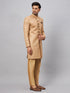 Vastramay Men's Beige Indo Western Set