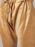 Vastramay Men's Maroon Jacket With Rose Gold Kurta And Pyjama Set