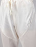 Vastramay Men's Orange Matka Silk Nehru Jacket With Cream Silk Blend Kurta Pyjama Set