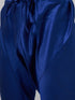 Vastramay Men's Orange Jacket With Blue Solid Silk Blend Kurta and Pyjama Set