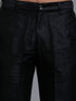 Vastramay Men's Purple Embellished Jacket with Black Kurta Pant Set
