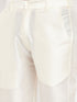 Vastramay Men's Purple Cotton Silk Blend Kurta and Cream Pant Style Pyjama Set