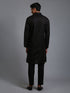 Vastramay Men's Black Kurta And Pant Set