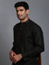 Vastramay Men's Black Kurta And Pant Set