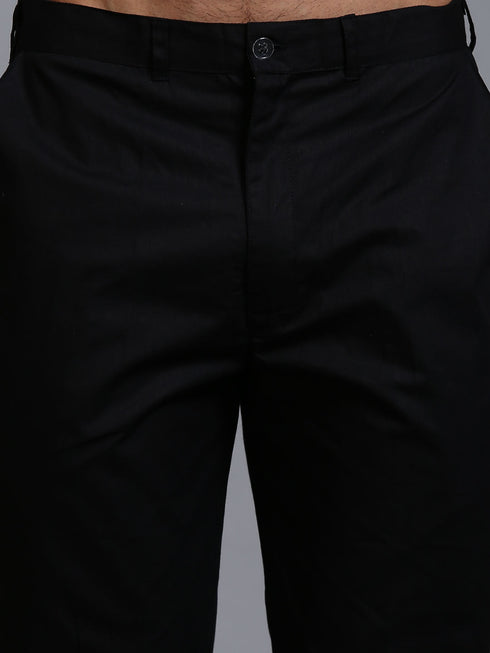 Vastramay Men's Black Kurta And Pant Set