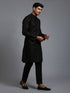 Vastramay Men's Black Kurta And Pant Set