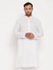 Vastramay Men's Cream Cotton Kurta