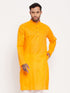 Vastramay Men's Orange Cotton Kurta