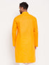 Vastramay Men's Orange Cotton Kurta