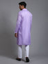 Vastramay Men's Purple Cotton Kurta Pyjama Set