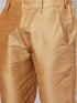 Vastramay Men's Mint Green and Rose Gold Woven Kurta Pant Set