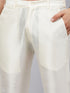 Vastramay Men's Pink Woven Kurta With pant Set