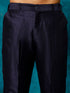 Vastramay Men's Blue Silk Blend Kurta Pyjama Set
