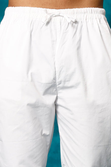 VM By VASTRAMAY Men's Black Rayon Schiffli Kurta And Pant Set