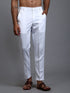 Vastramay Men's White Cotton Pant Style Pyjama