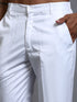 Vastramay Men's White Cotton Pant Style Pyjama
