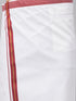 Vastramay Men's Black And White Silk Blend Shirt And Mundu Set