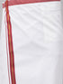 Vastramay Men's Rose Gold & White Silk Blend Shirt And Mundu Set