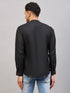 Vastramay Men's Black Short Cotton Kurta
