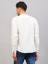 Vastramay Men's Cream Short Cotton Kurta