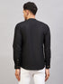 Vastramay Men's Black Short Cotton Kurta