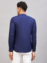 Vastramay Men's Blue Short Cotton Kurta